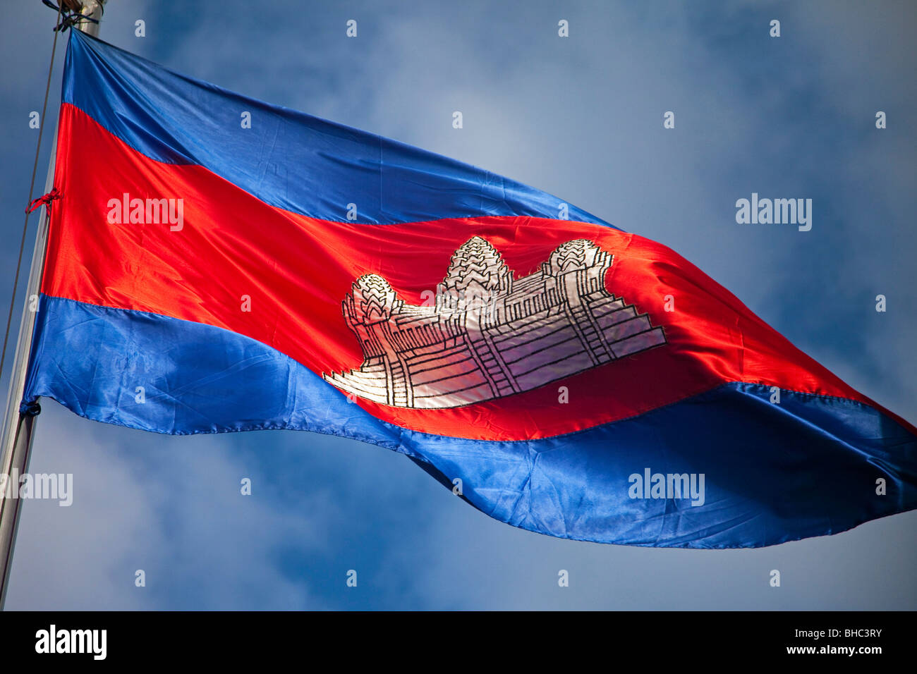 Bandiera della Cambogia Foto Stock