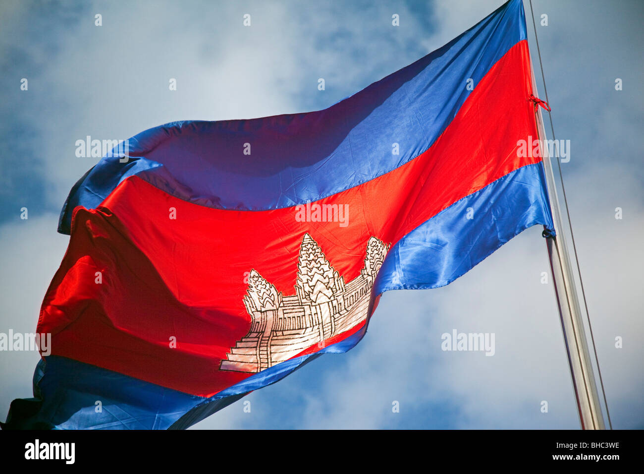 Bandiera della Cambogia Foto Stock