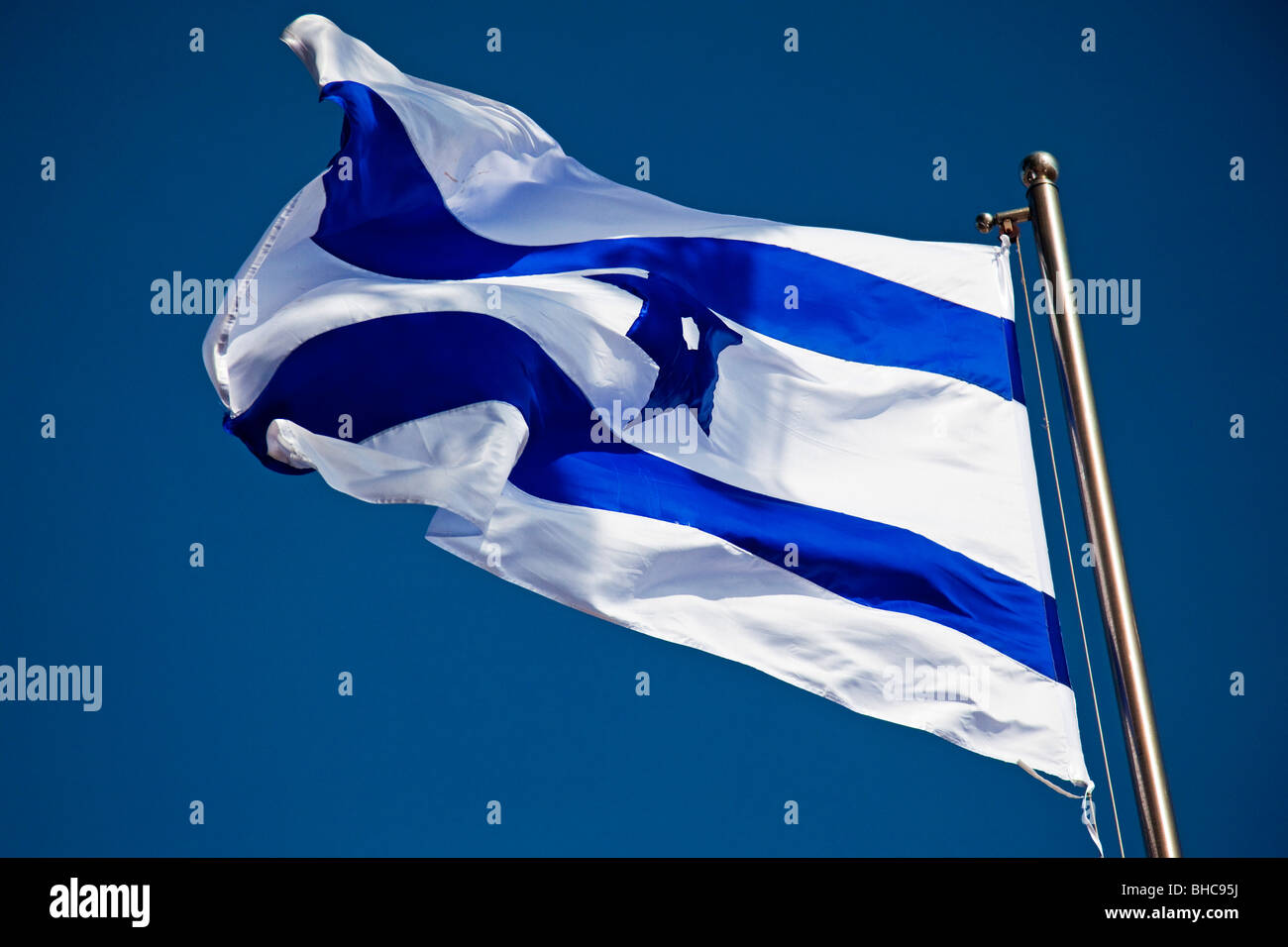 Bandiera di Israele Foto Stock