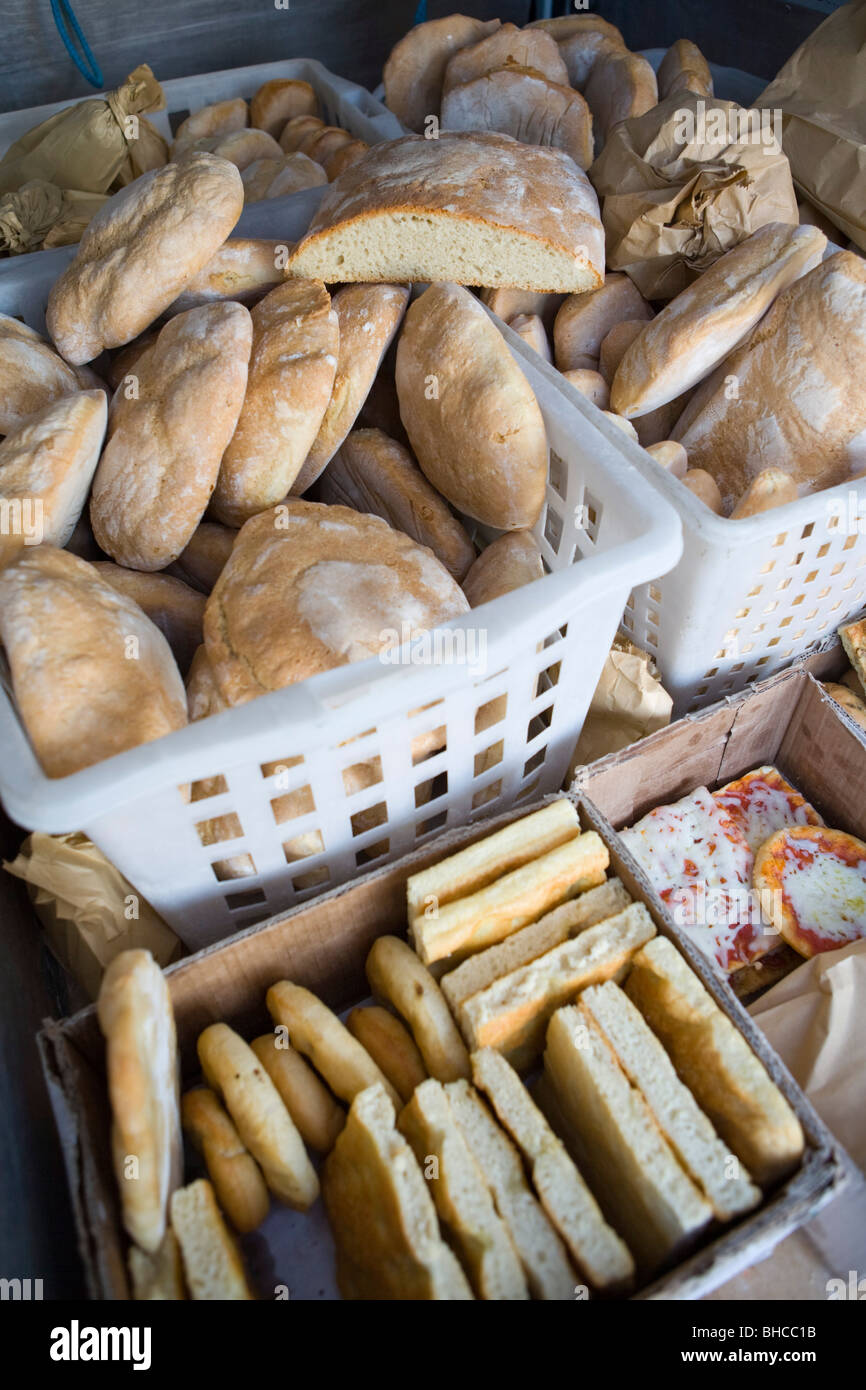 Consegna del pane Foto Stock