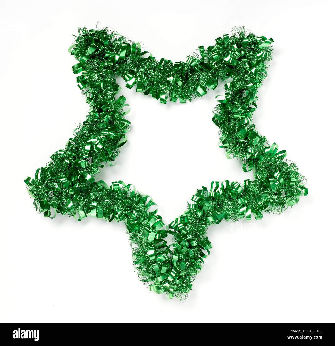 Green ornamento di Natale Foto Stock