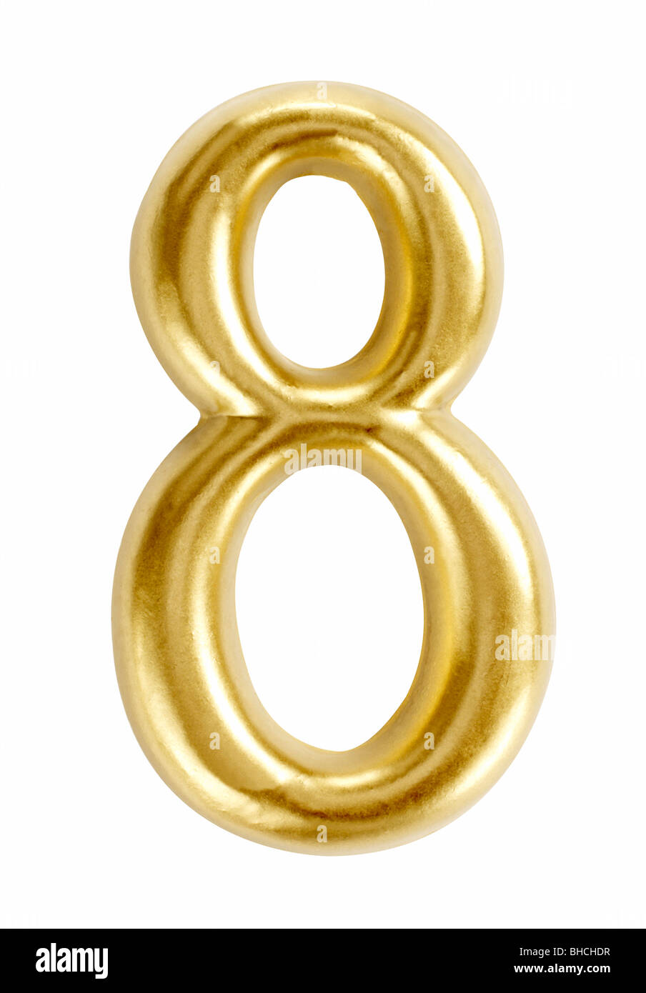 I numeri di numero otto 8 simbolo figura cifra Foto Stock