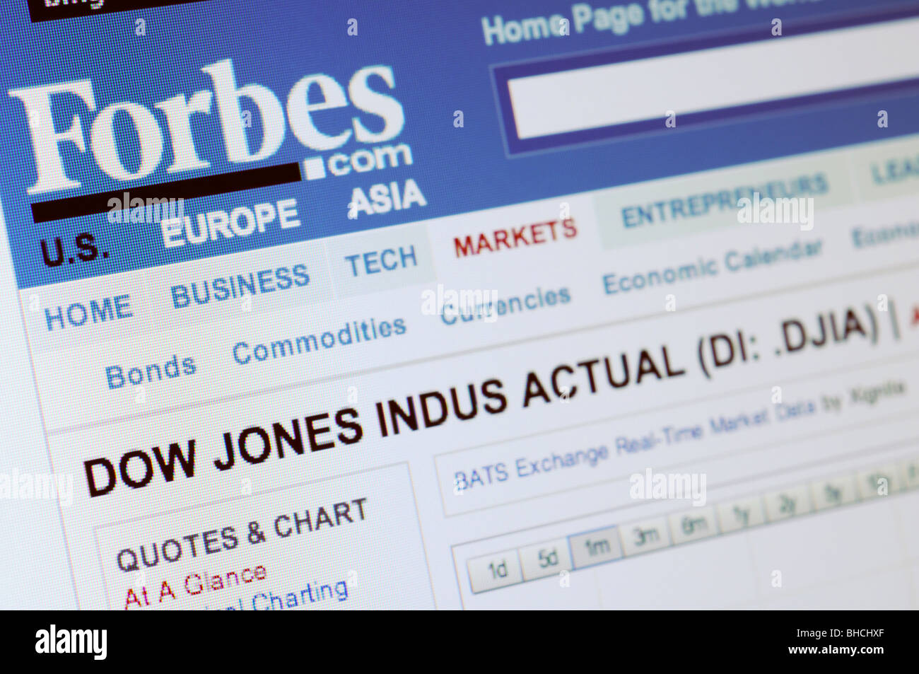 Sito Web di Forbes Foto Stock