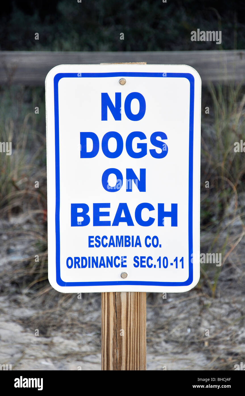 Segno sulla spiaggia di Miami Beach, Florida, Stati Uniti d'America Foto Stock