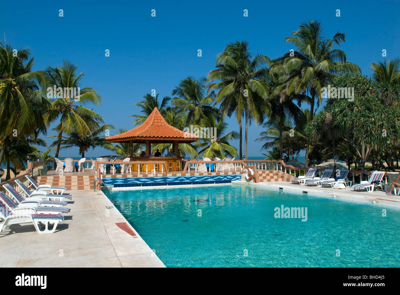 Golden Star Beach Hotel, Negombo, Sri Lanka Foto Stock