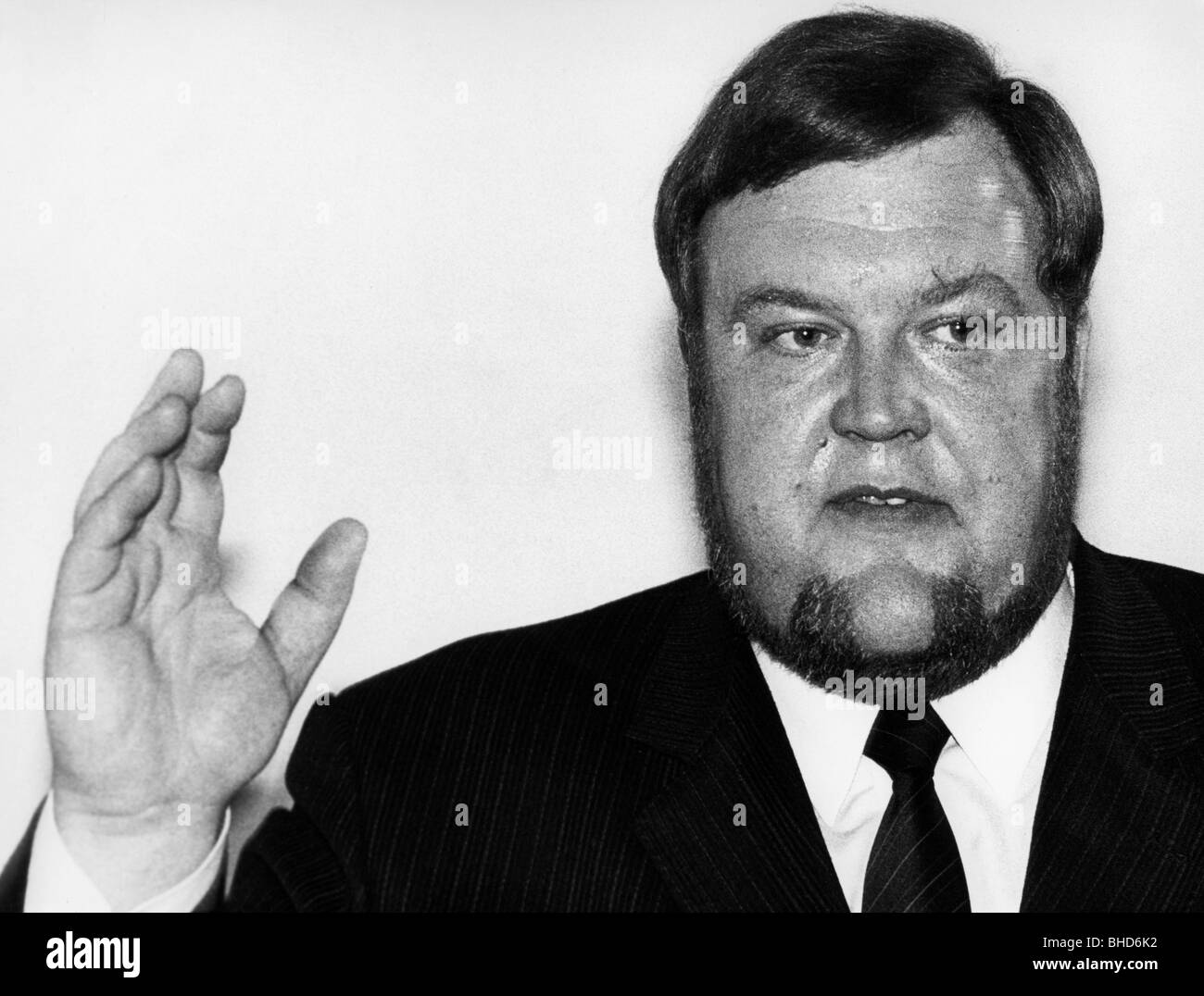 Hiersemann, Karl-Heinz, 17.8.1944 - 15.7.1998, politico tedesco (SPD), ritratto, 1985, Foto Stock