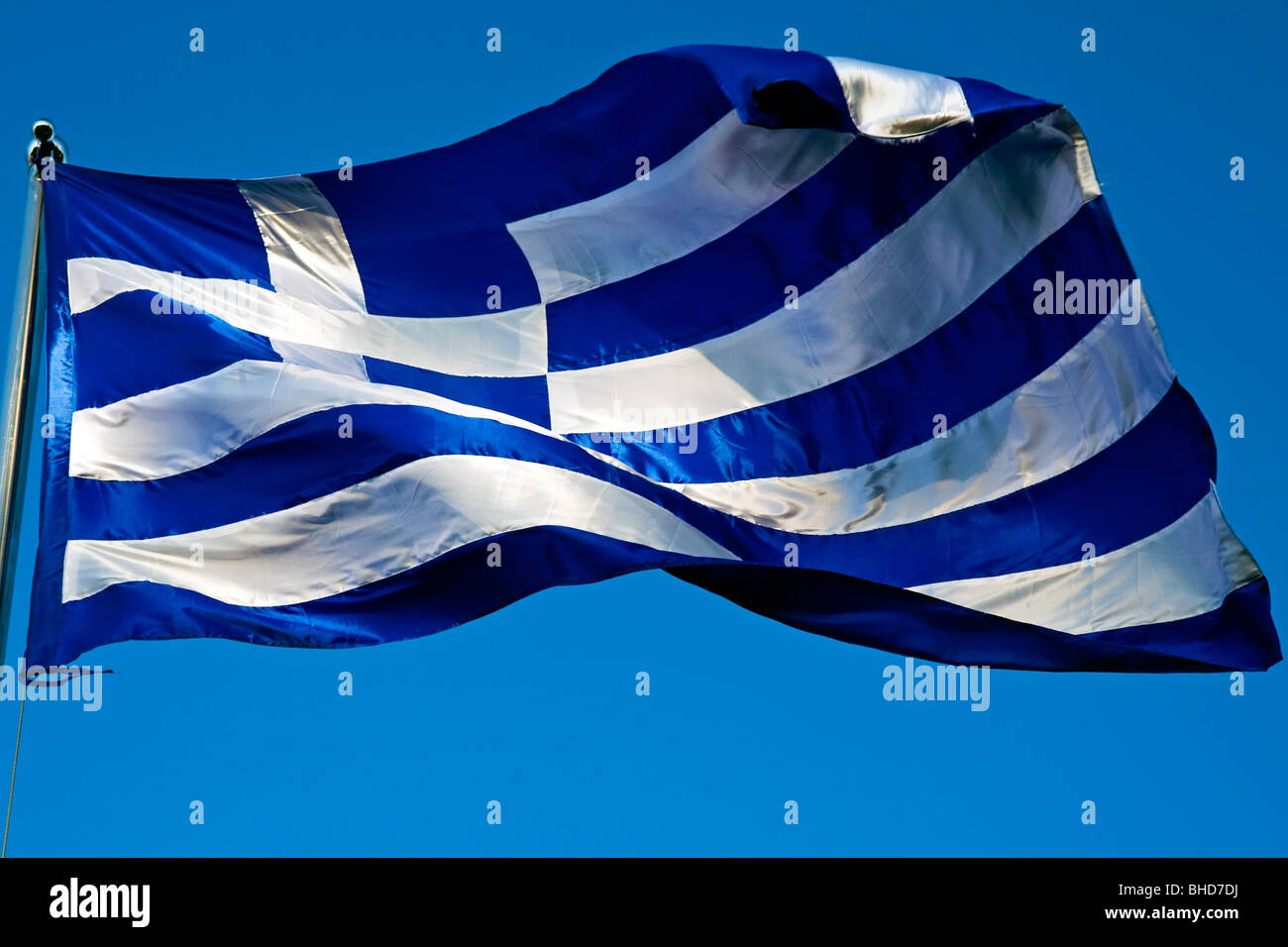 Bandiera della Grecia Foto Stock