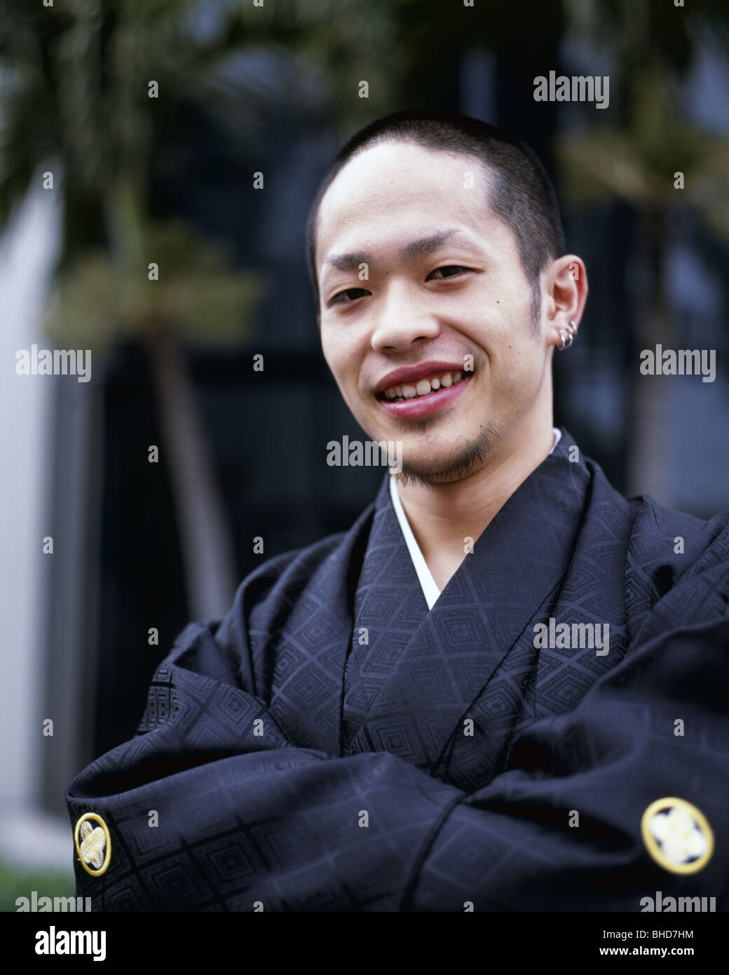 La venuta del giorno di età, Seijin no Hi, Okinawa in Giappone. Vacanza giapponese celebrare coloro che hanno girato 20. Kimono e Hakama usurati. Foto Stock