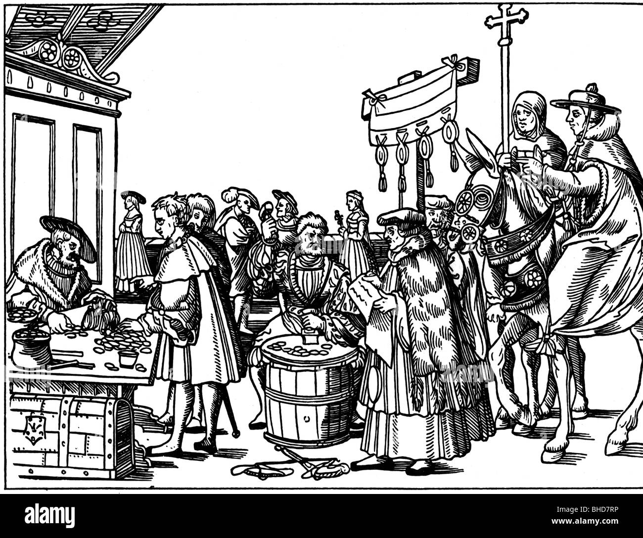 Religione, cristianesimo, indulgenza, vendita di indulgenze, legno