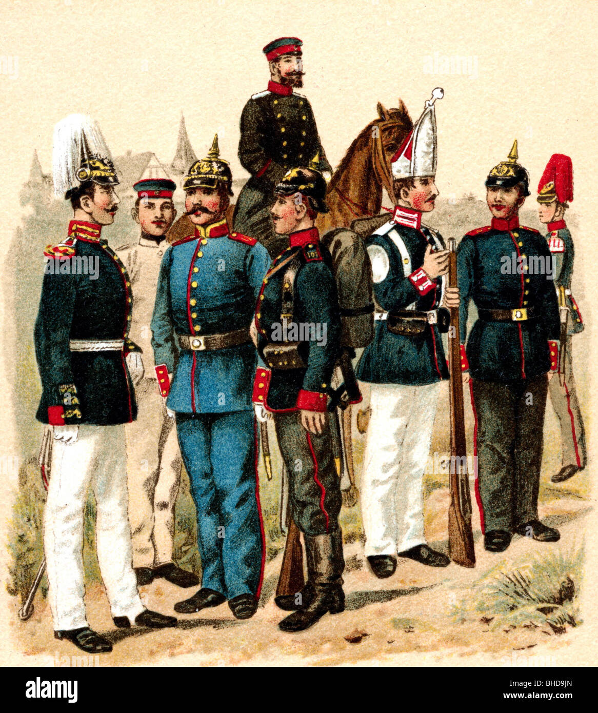 Militare, Reich 1896, Foto Stock