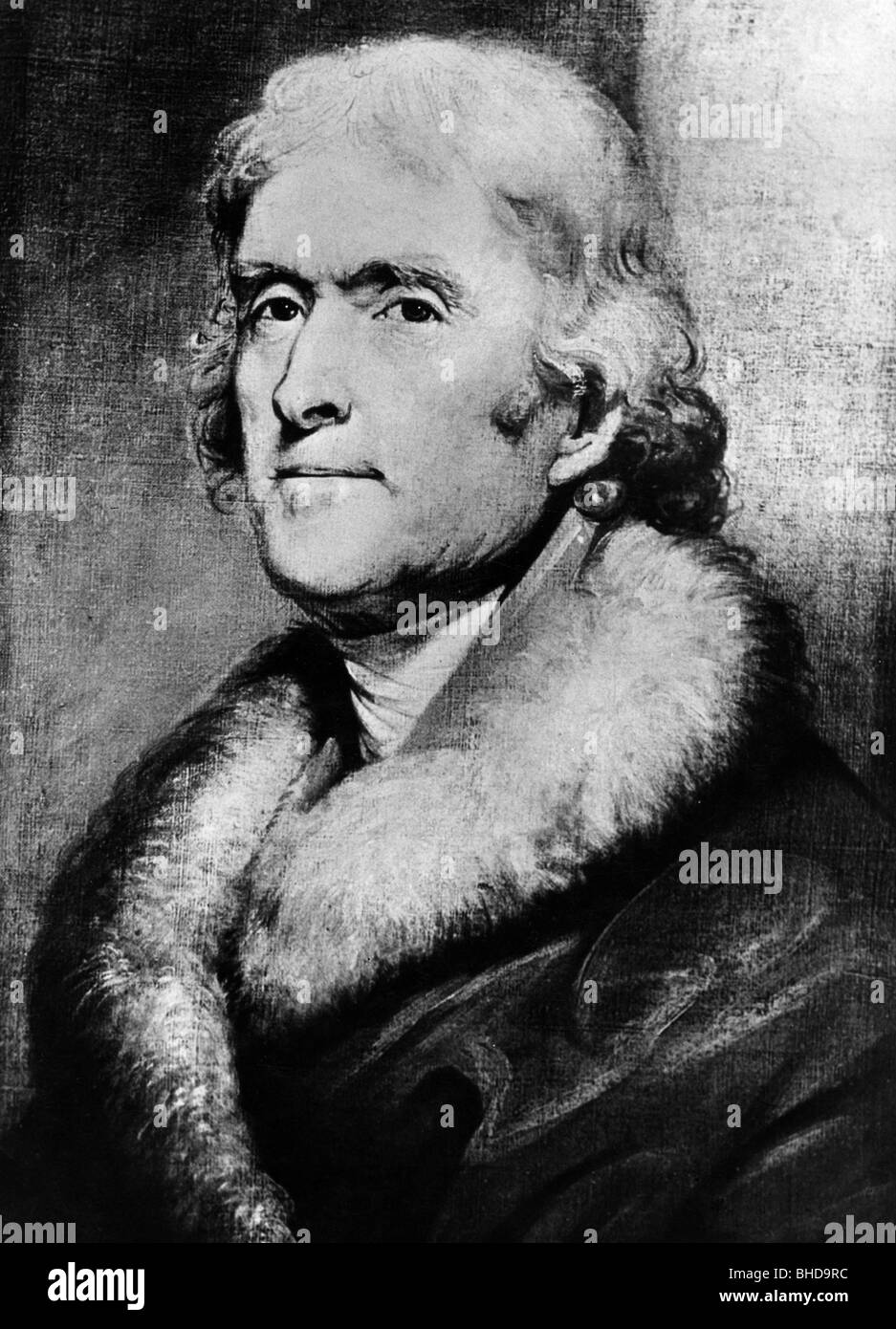 Jefferson, Thomas, 2.4.1743 - 4.7.1826, terzo presidente degli Stati Uniti d'America 1801 - 1809, ritratto, pittura, , artista del diritto d'autore non deve essere cancellata Foto Stock