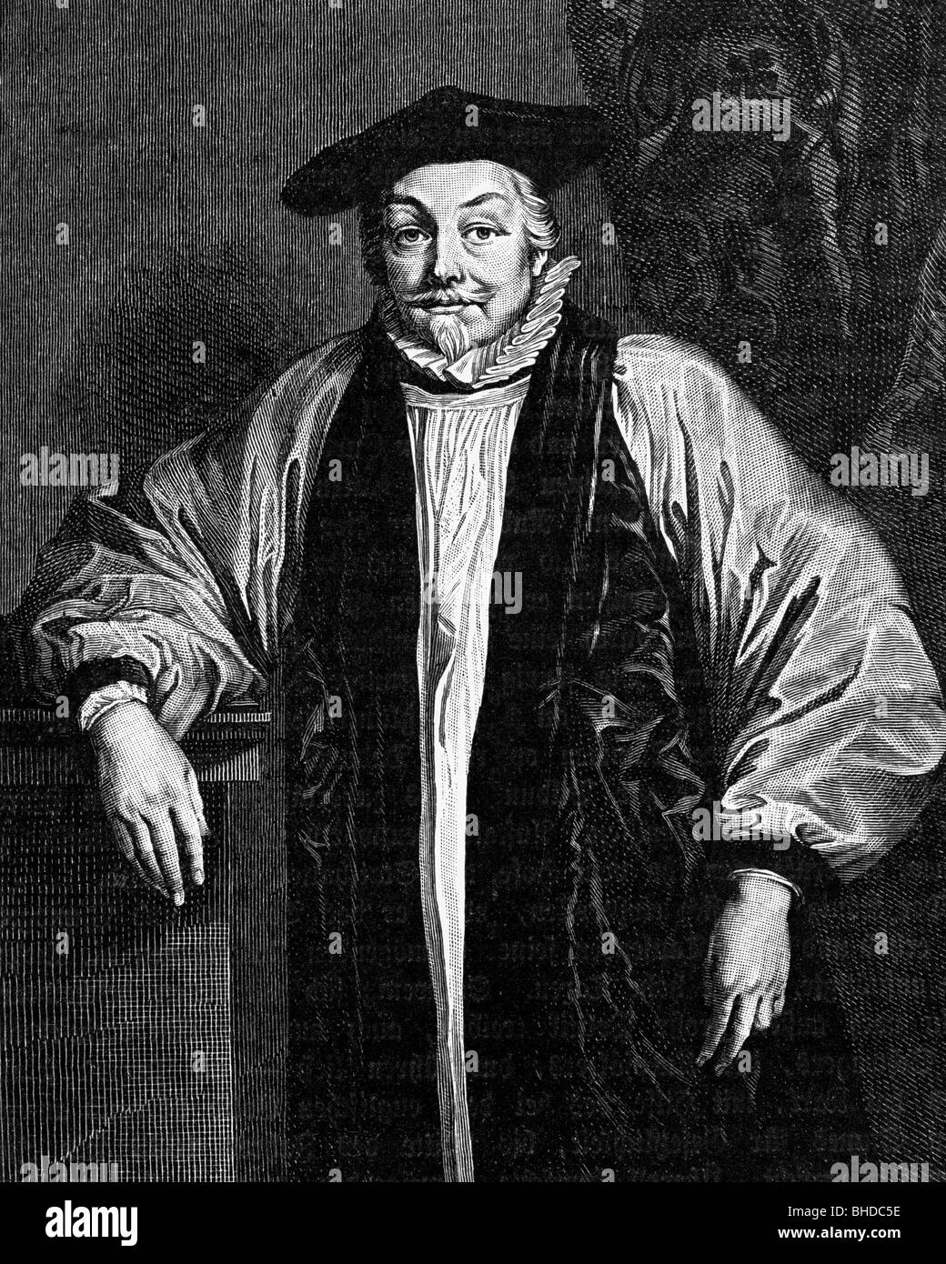 Narra, William, 7.10.1573 - 10.1.1645, Inglese prelato, Arcivescovo di Canterbury, mezza lunghezza, dopo la verniciatura di Anthony van Dyck (1599 - 1641), , artista del diritto d'autore non deve essere cancellata Foto Stock