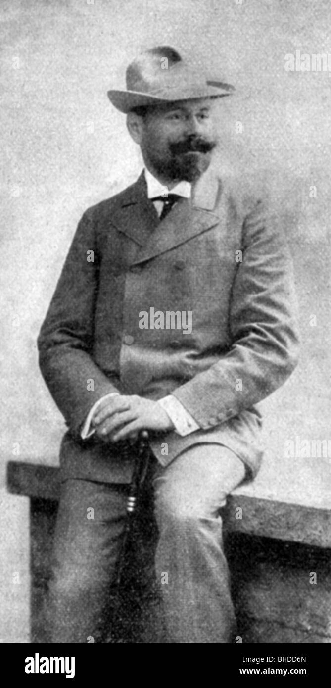 Junker, agosto, * 27.1.1868 - 1944, musicista tedesco, professore, direttore del Conservatorio Imperiale Giapponese di Musica, Tokyo, a mezza lunghezza, Foto Stock