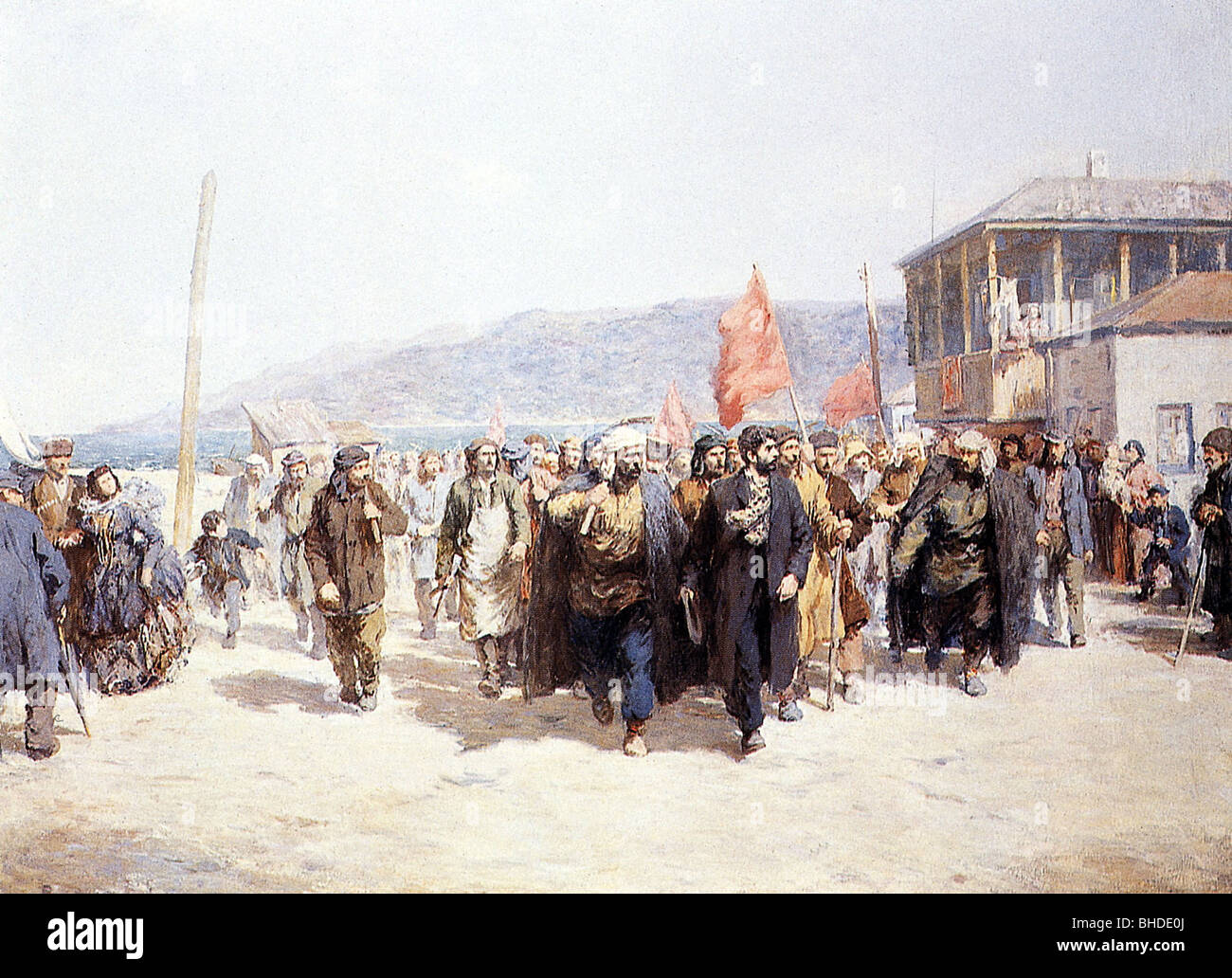 Geografia / viaggio, Russia, politica, dimostrazione dei comunisti sotto Stalin, Batumi, 1912, Foto Stock