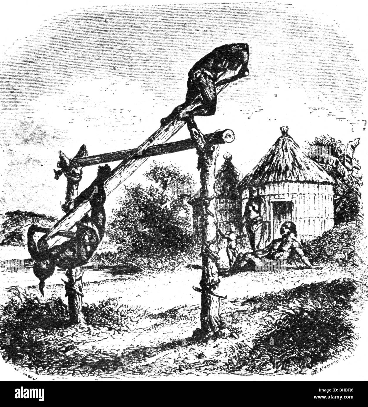 Geografia / viaggio, Messico, persone, popolazioni indigene sul vedere-visto, illustrazione, vedere-seghe, America centrale, storico, storico, etnico, etnologia, CEAM, Foto Stock