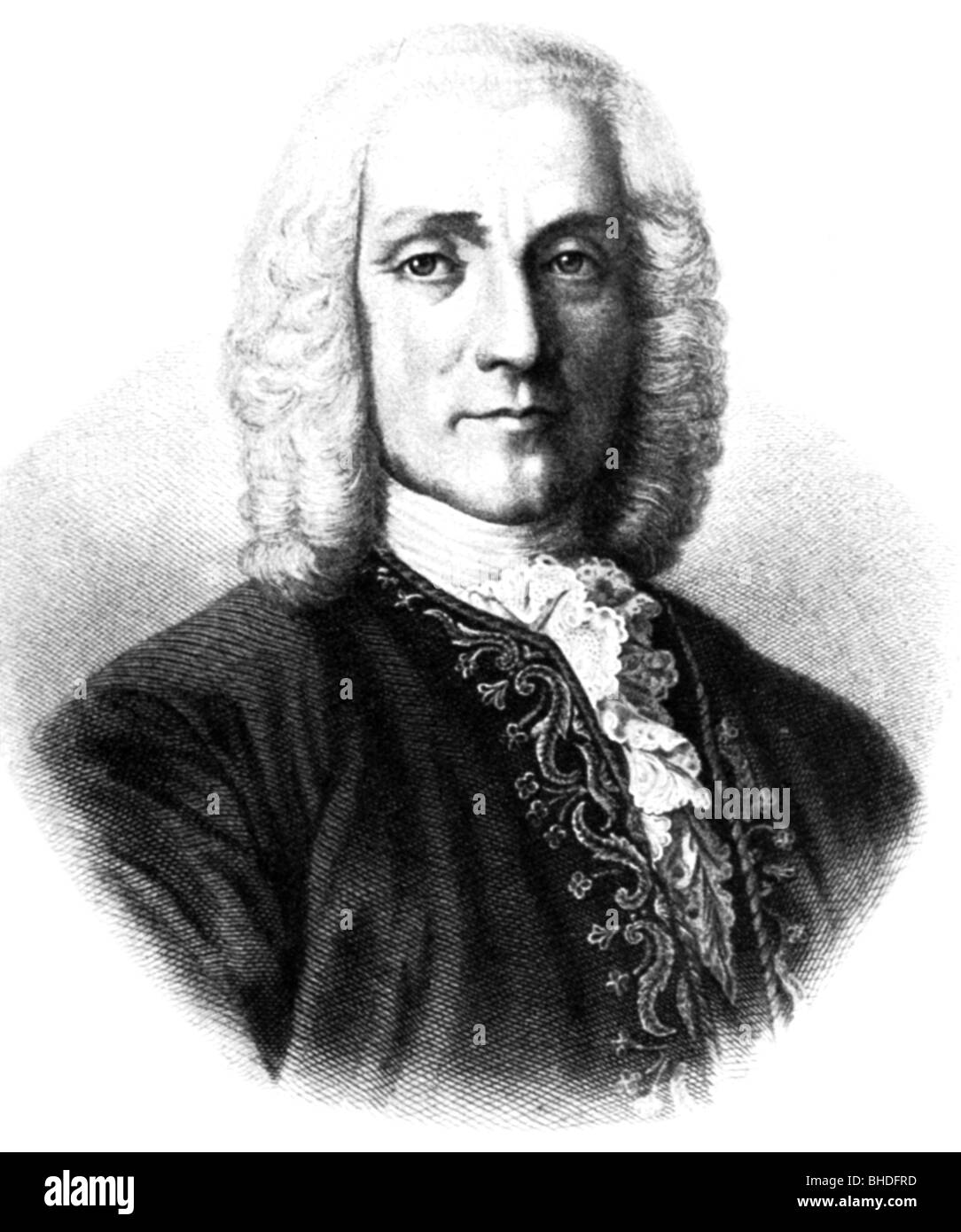 Scarlatti, Domenico, 26.10.1685 - 23.7.1757, compositore italiano, ritratto, litografia di Alfred Lemoine, 19th secolo, , Foto Stock