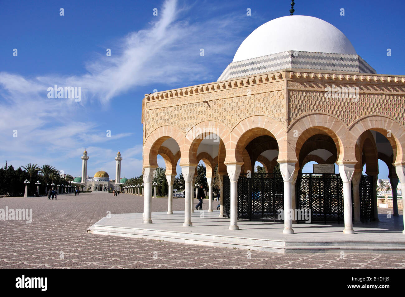 Mausoleo di Habib Bourguiba, Monastir, Governatorato di Monastir, Tunisia Foto Stock