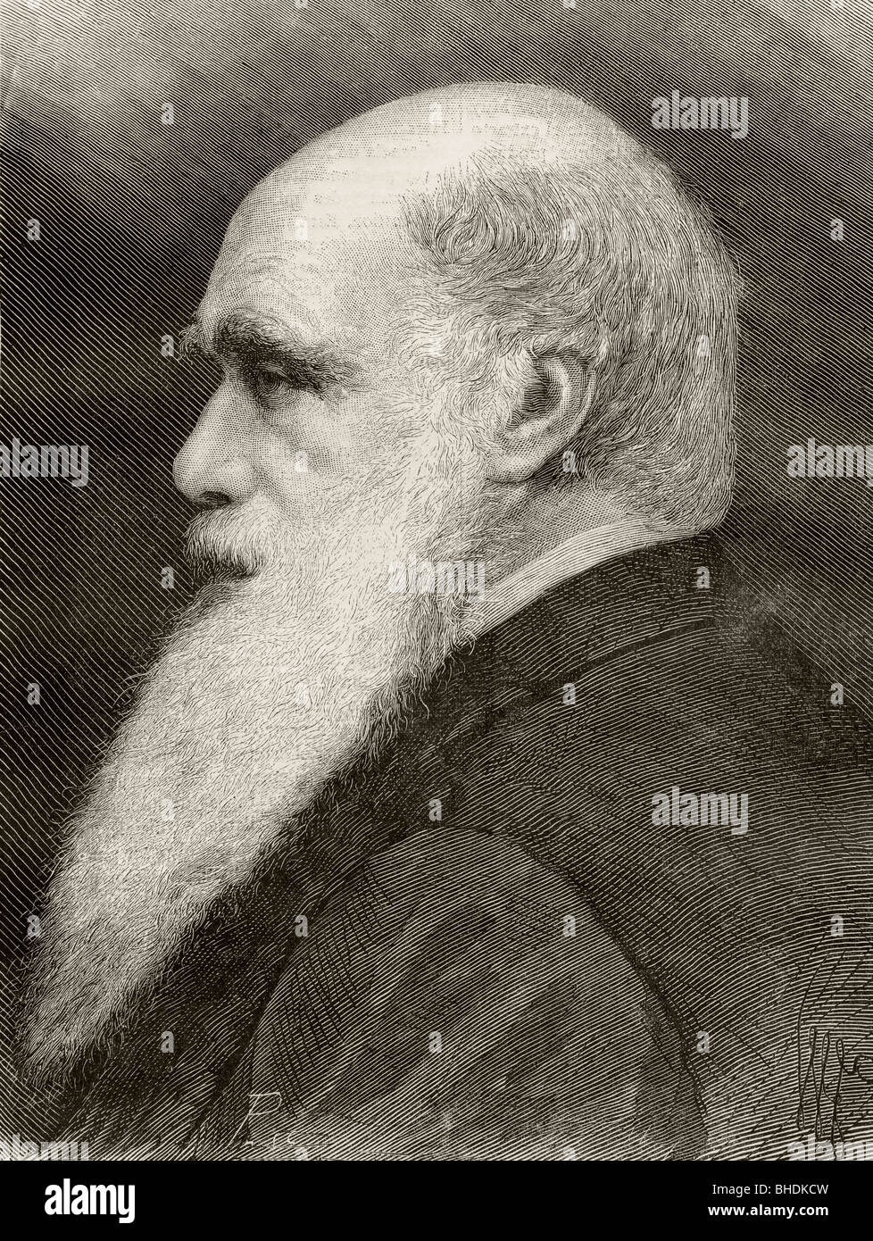 Charles Darwin 1809 - 1882. Naturalista inglese. Foto Stock