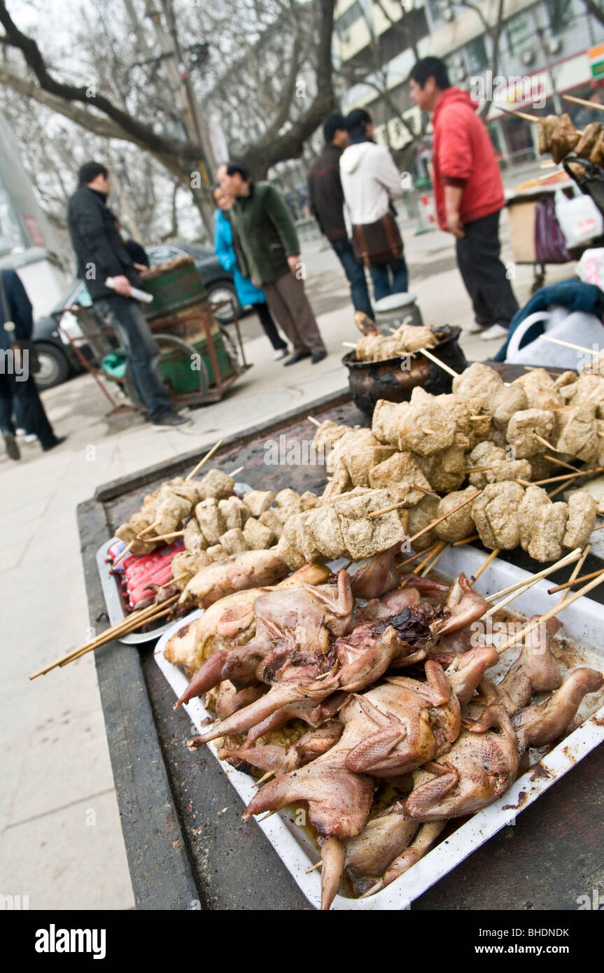 Street spuntini in Cina. Foto Stock