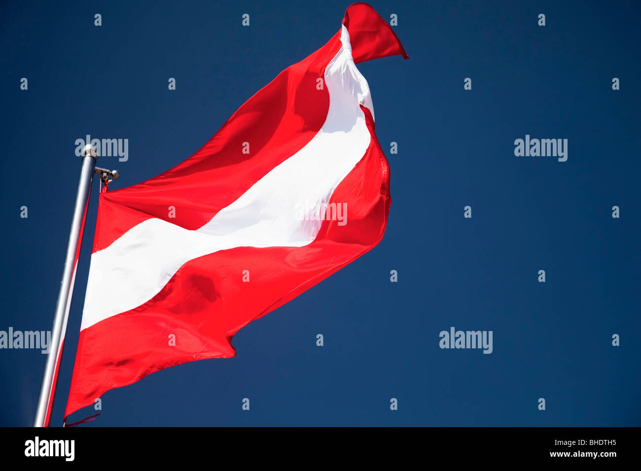 Bandiera dell'Austria Foto Stock