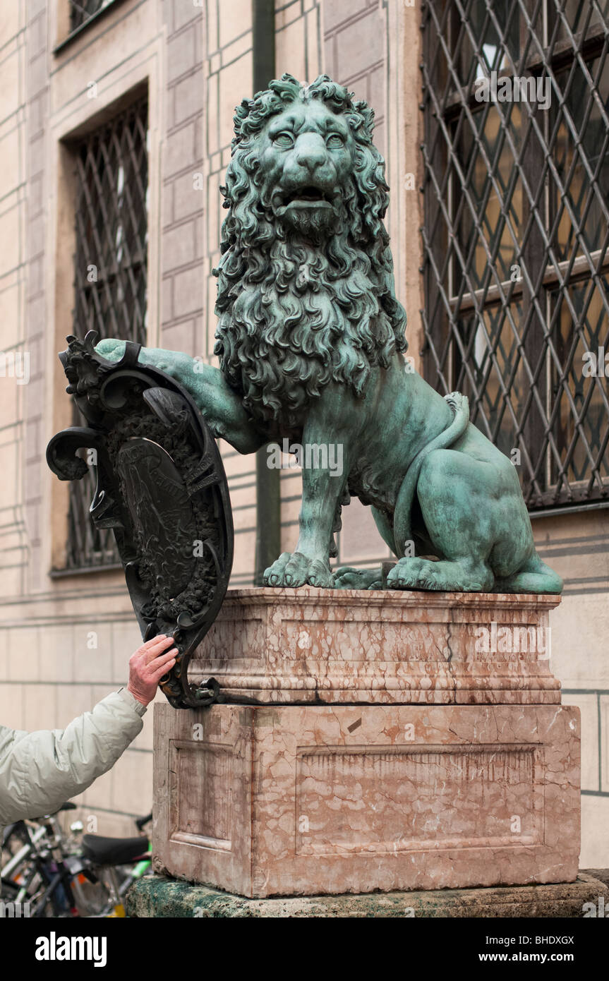 Green Lion presso la Residenz Foto Stock