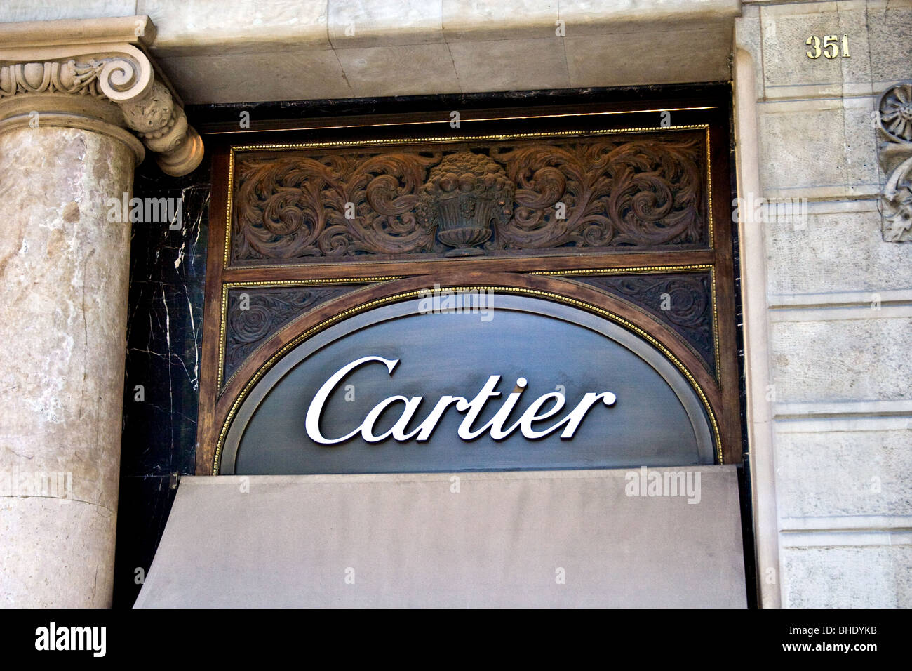 Cartier Store, sul Paseo (Passeig de Gracia, Barcellona, Spagna. Foto Stock