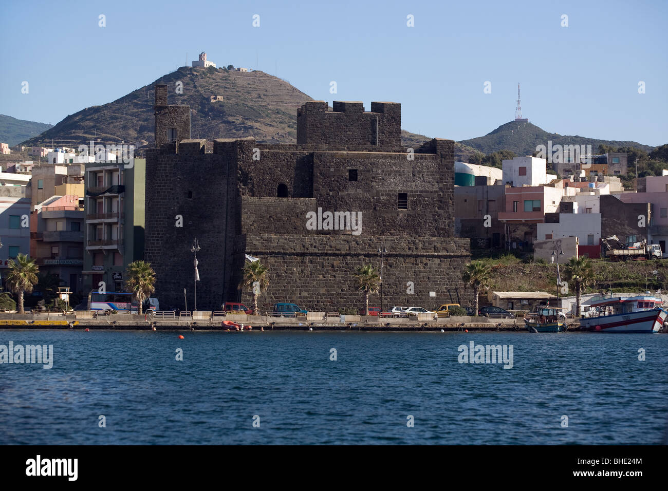 L'Italia, Sicilia, isola di Pantelleria, Castello Barbacane Foto Stock