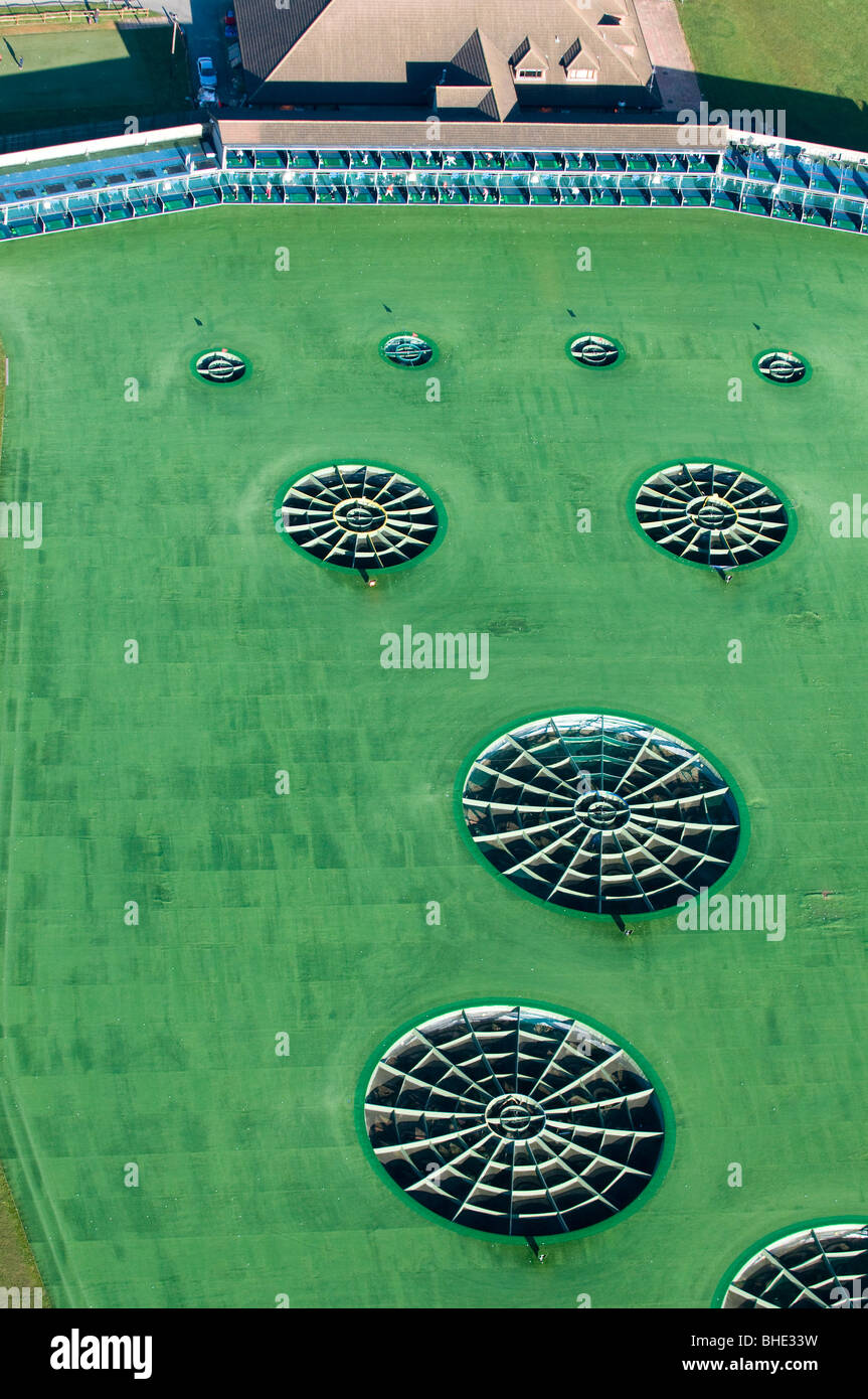 Vista aerea del campo da golf driving range Foto Stock