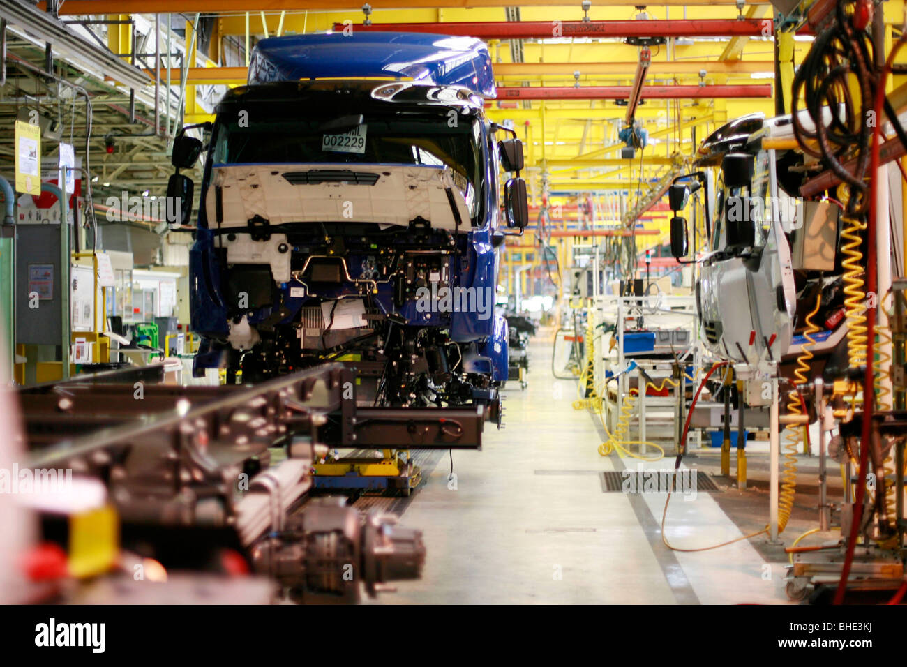 Blainville Sur Orne (14) : Renault Trucks fabbricazione Foto Stock