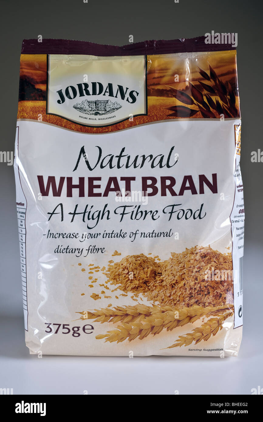 375 grammi borsa di Jordans di crusca di frumento con alto livello di fibre alimentari Foto Stock