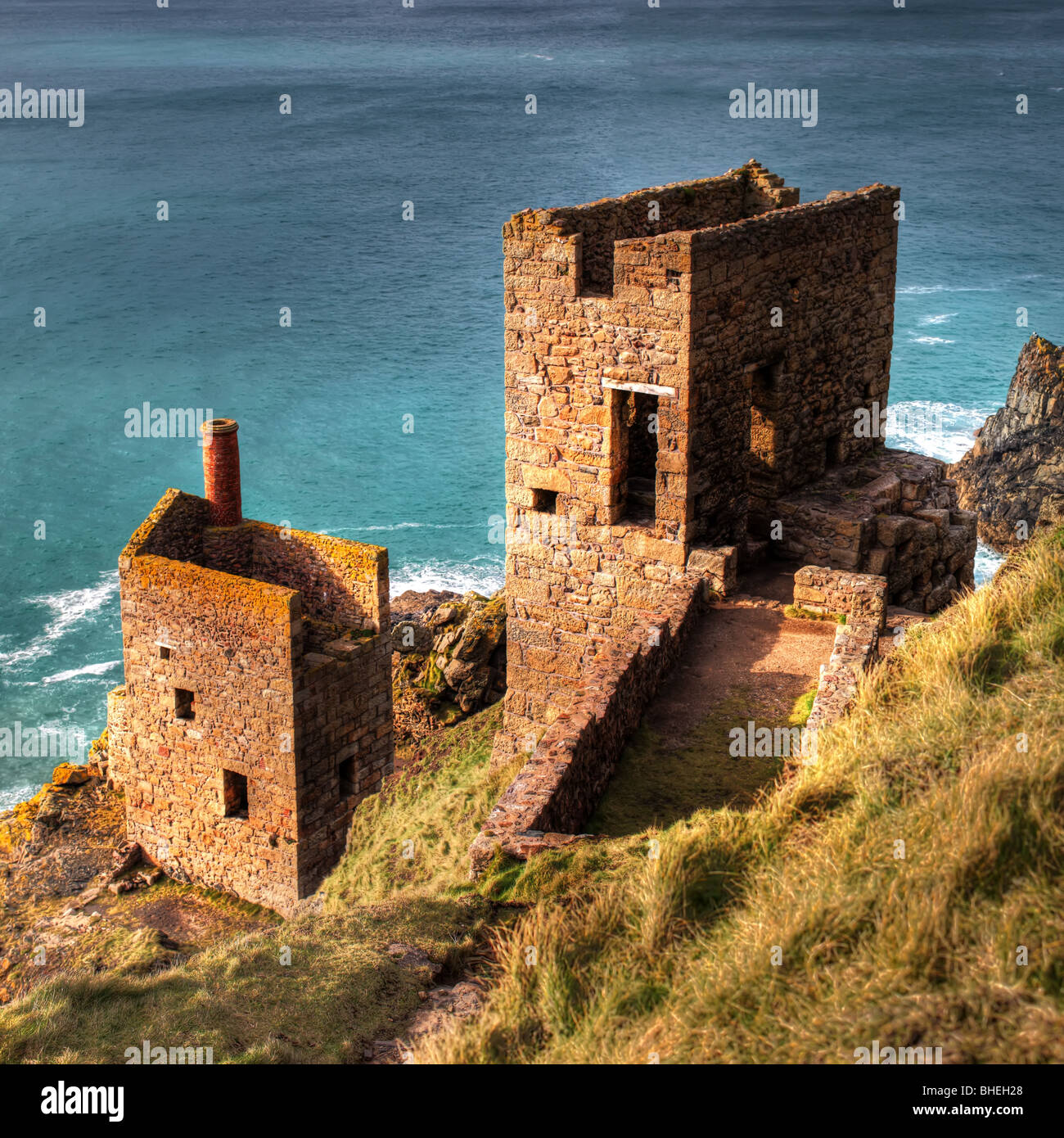 Miniera di Botallack Cornovaglia Foto Stock