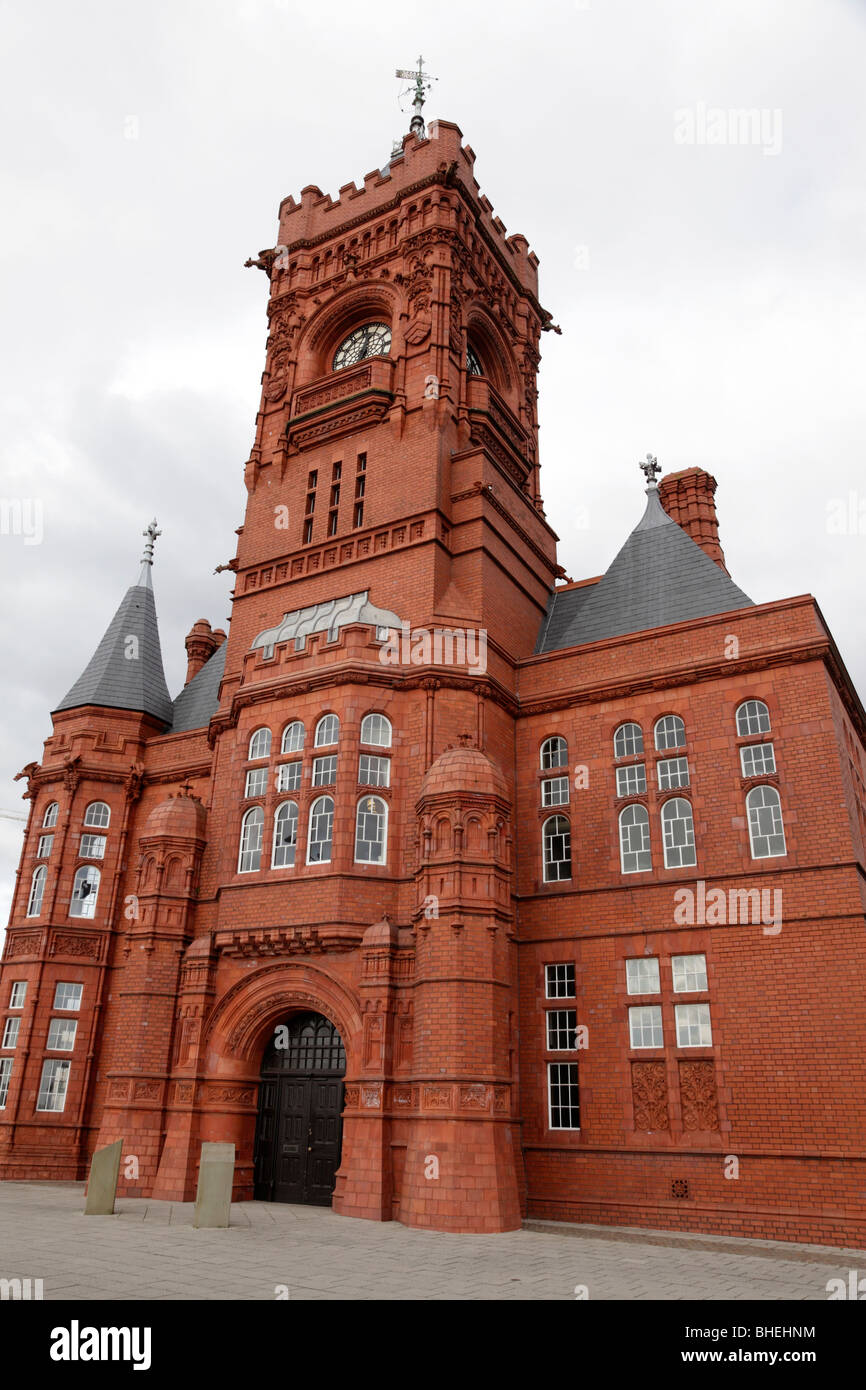 L'esterno dell'edificio pierhead un grado 1 elencato la costruzione uno di cardiff's più noto punto di riferimento per la baia di Cardiff Wales UK Foto Stock