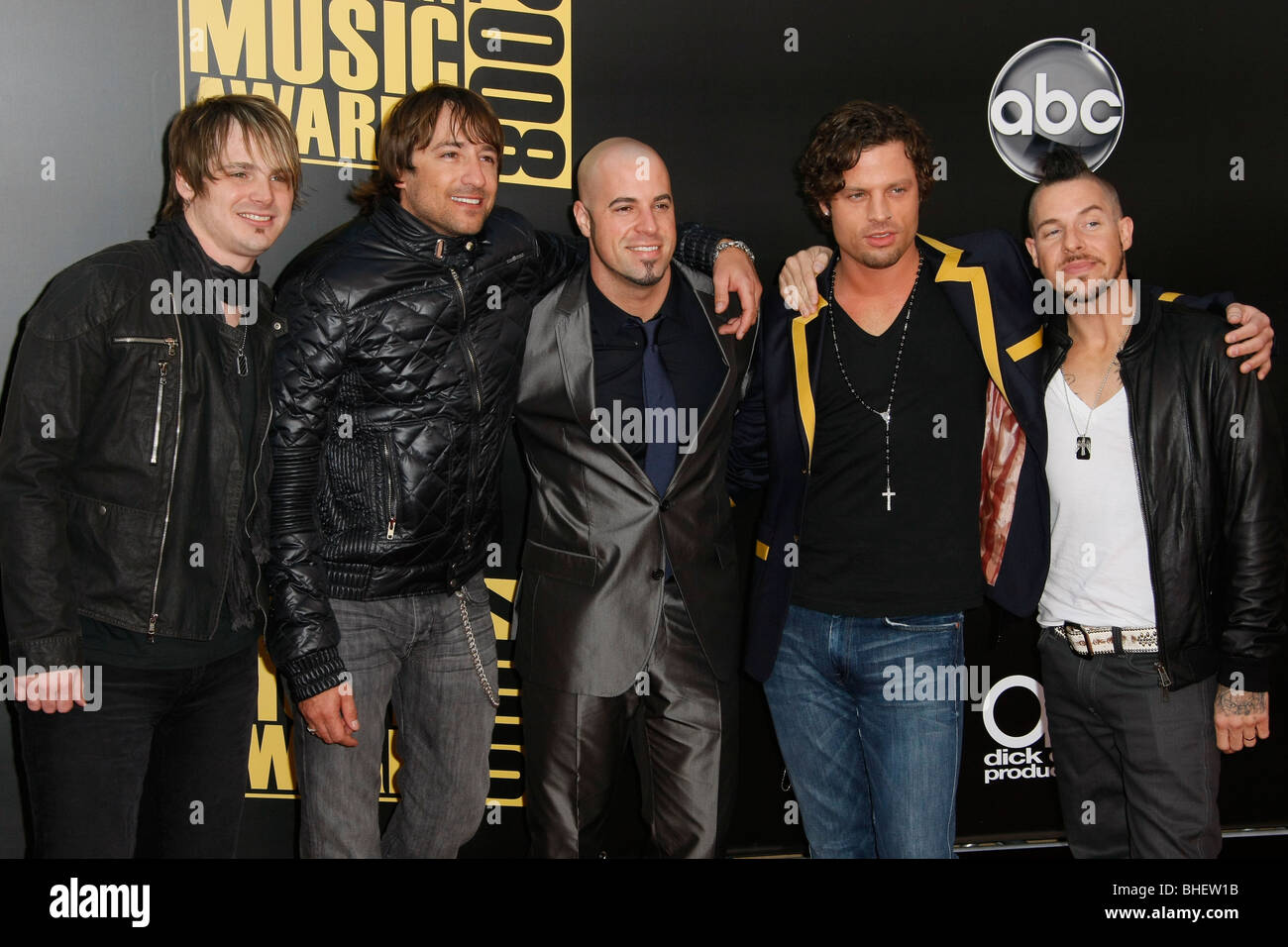 DAUGHTRY 2008 American Music Awards DOWNTOWN LOS ANGELES CA USA 23 Novembre 2008 Foto Stock