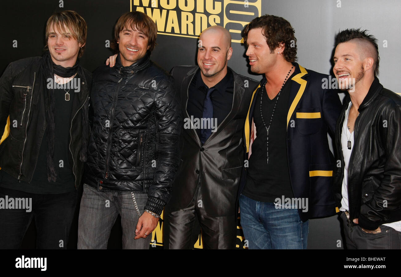 DAUGHTRY 2008 American Music Awards DOWNTOWN LOS ANGELES CA USA 23 Novembre 2008 Foto Stock