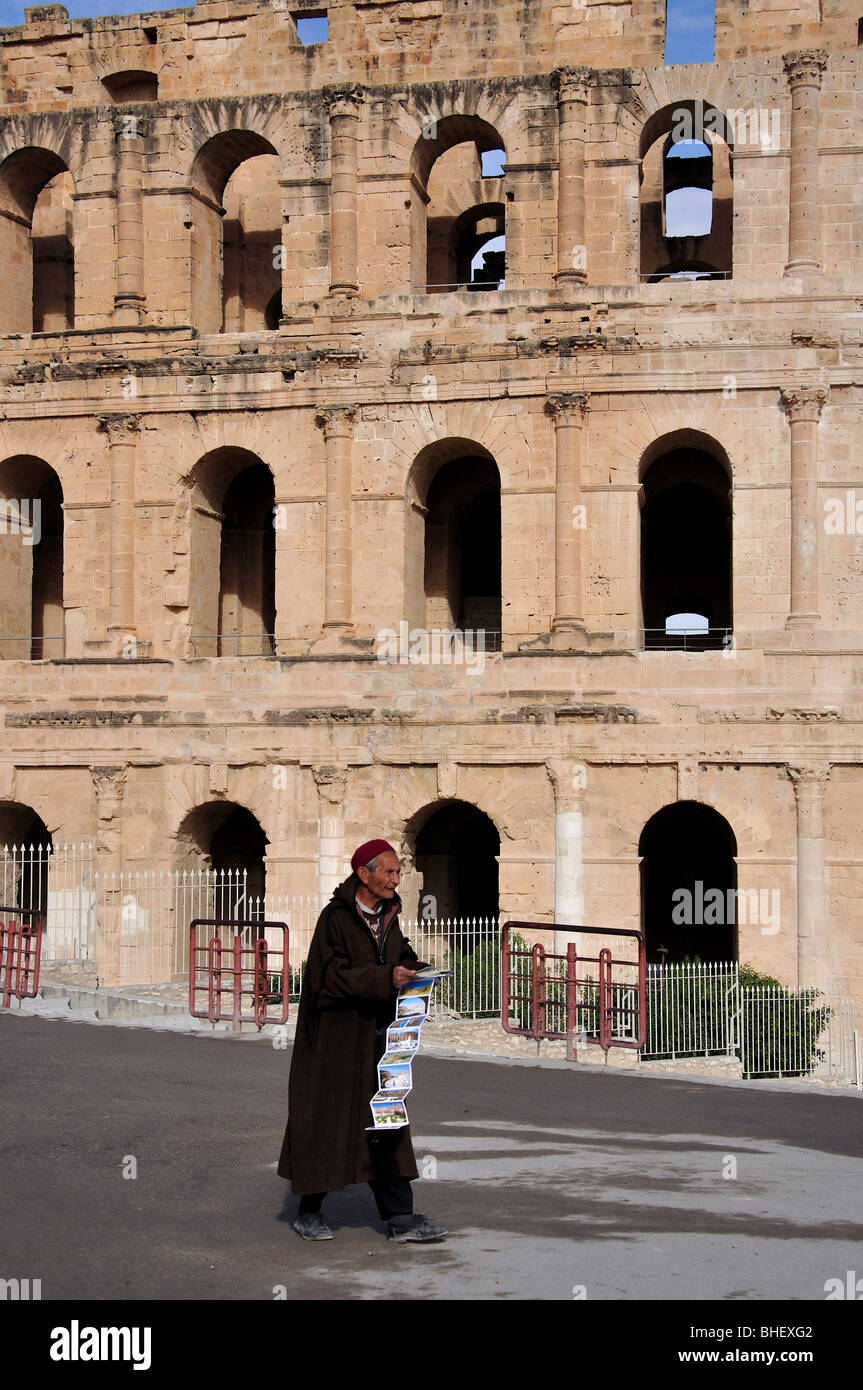 Anfiteatro romano di El Djem, Mahdia Governatorato, Tunisia Foto Stock