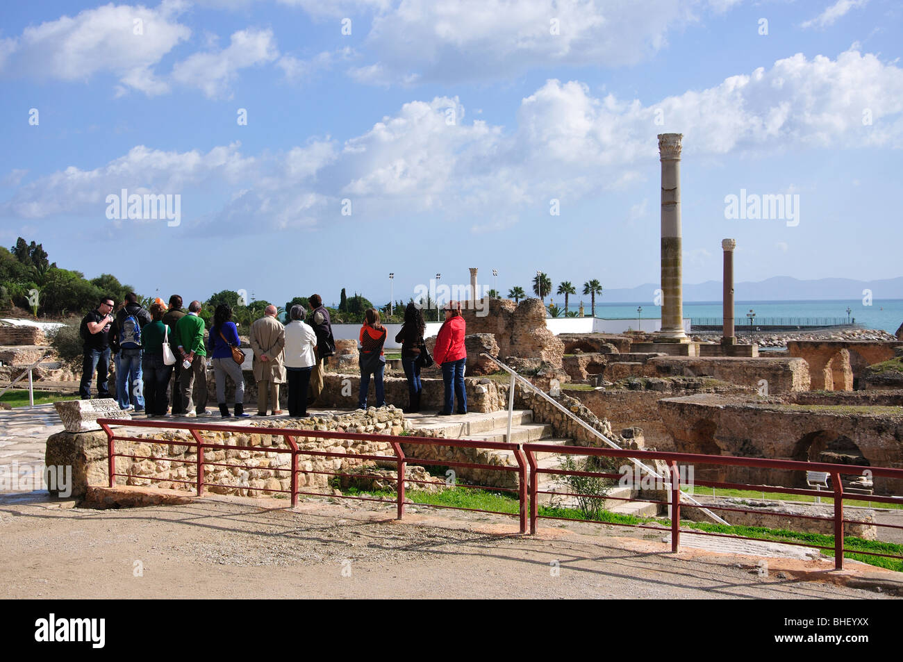 Thermes d' Antonin, Cartagine, Tunisi, Governatorato di Tunisi, Tunisia Foto Stock