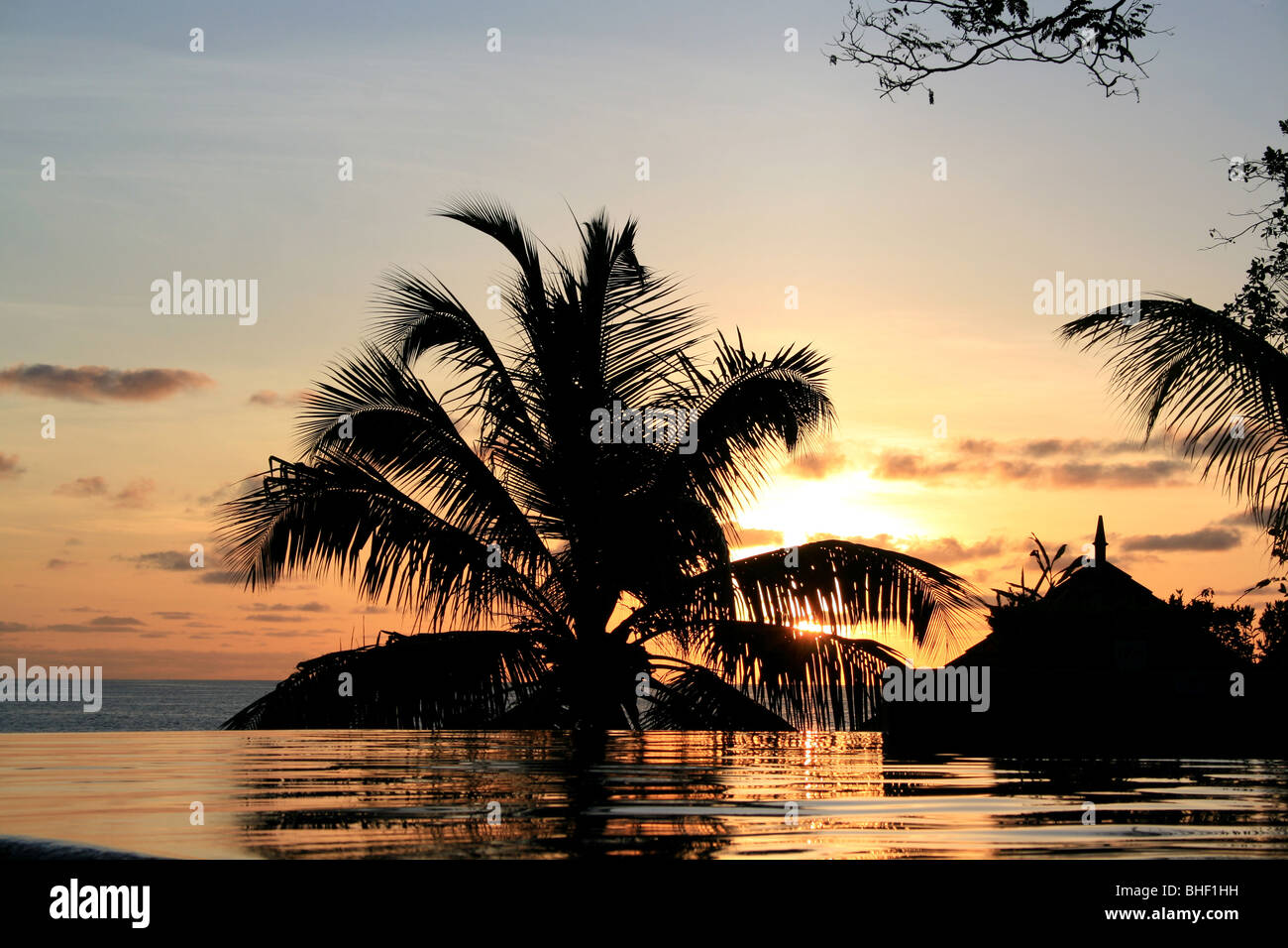 Seychelles: Tramonto Foto Stock