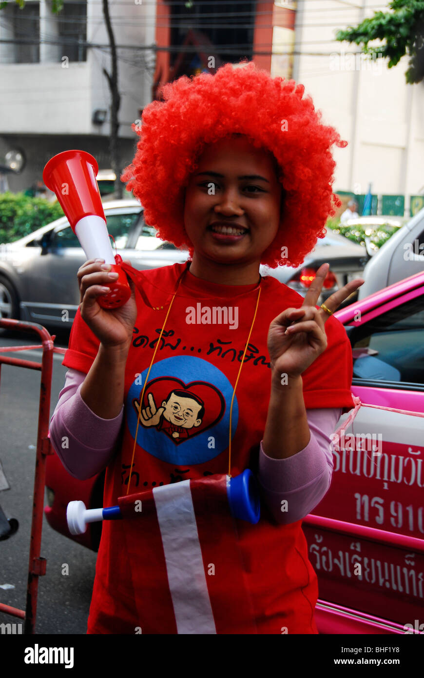 Oggi la verità marzo ,UDD protestando, Bangkok, Thailandia. Foto Stock