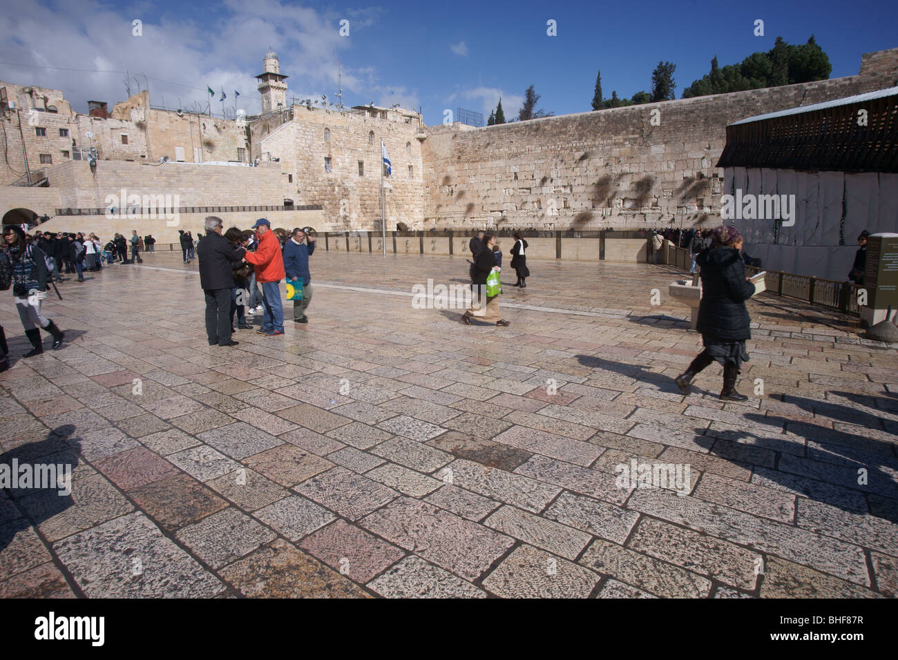 Pioggia in Gerusalemme Foto Stock