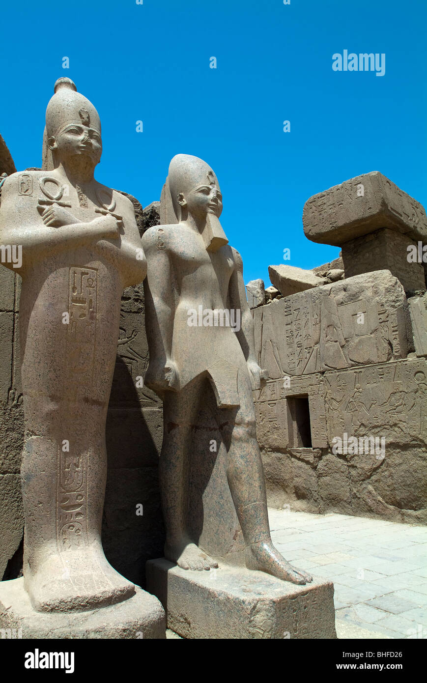 Tempio di Karnak Luxor Egitto Foto Stock