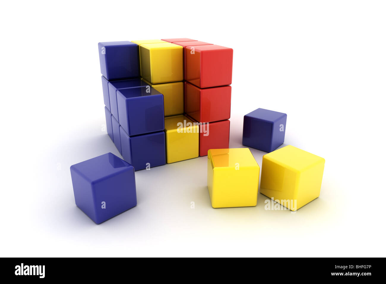 Bandiera rumena Foto Stock