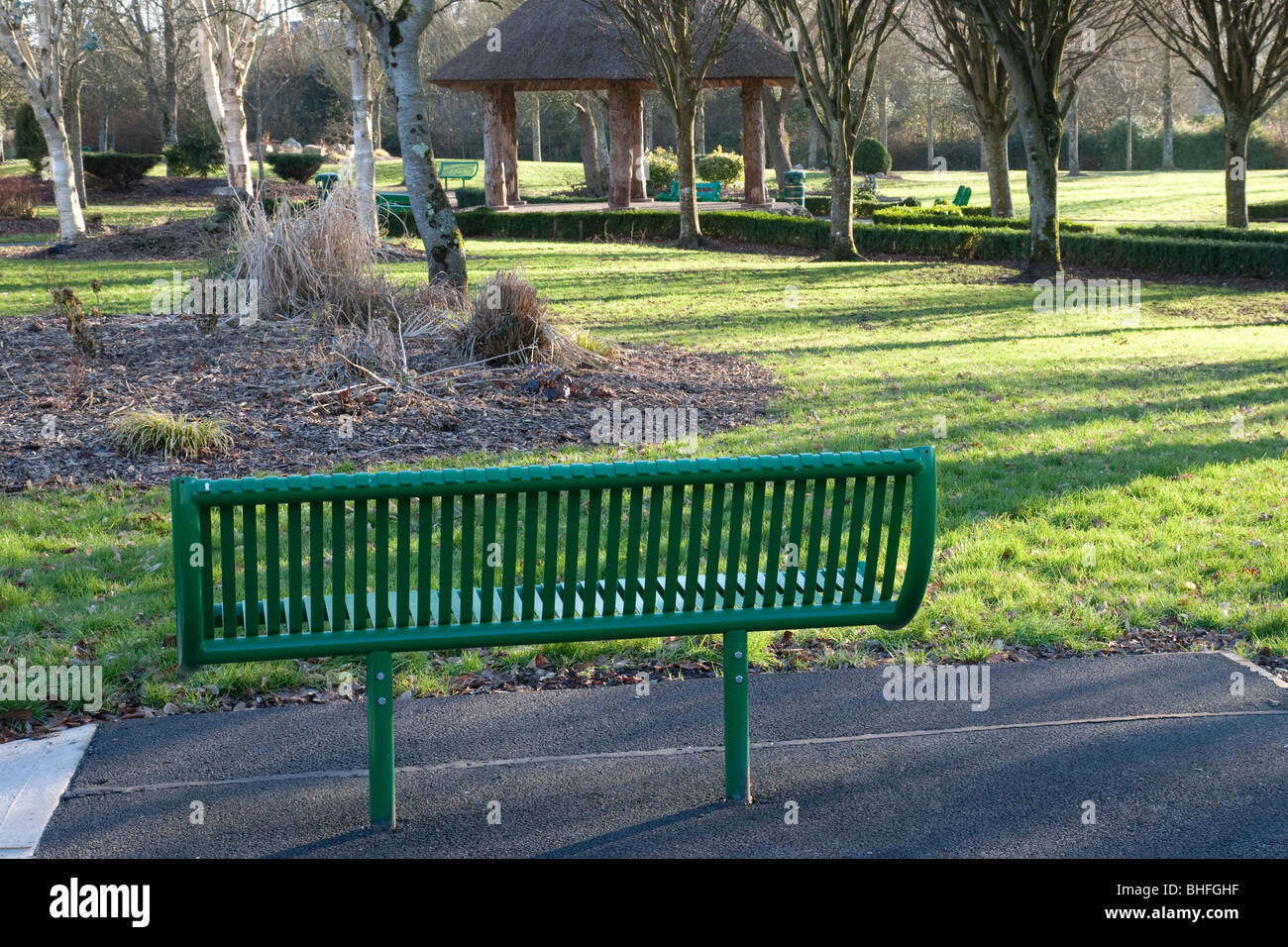 Adare Village il parco cittadino, County Limerick, Irlanda Foto Stock