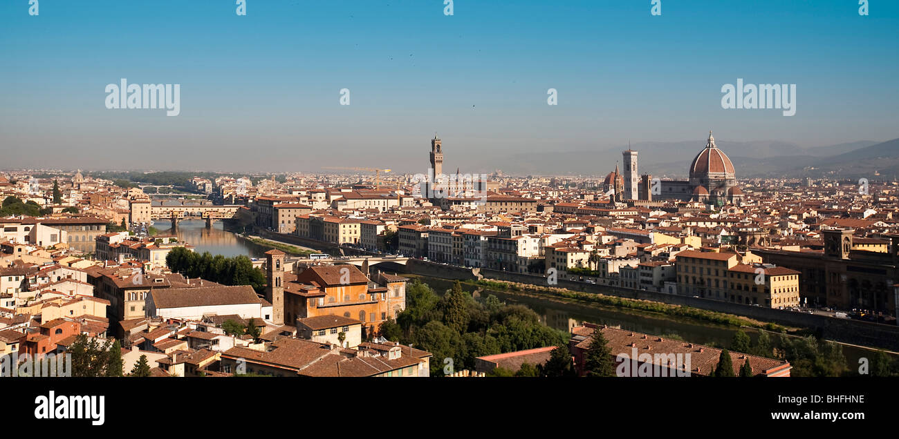 Paesaggio urbano di Firenze Foto Stock
