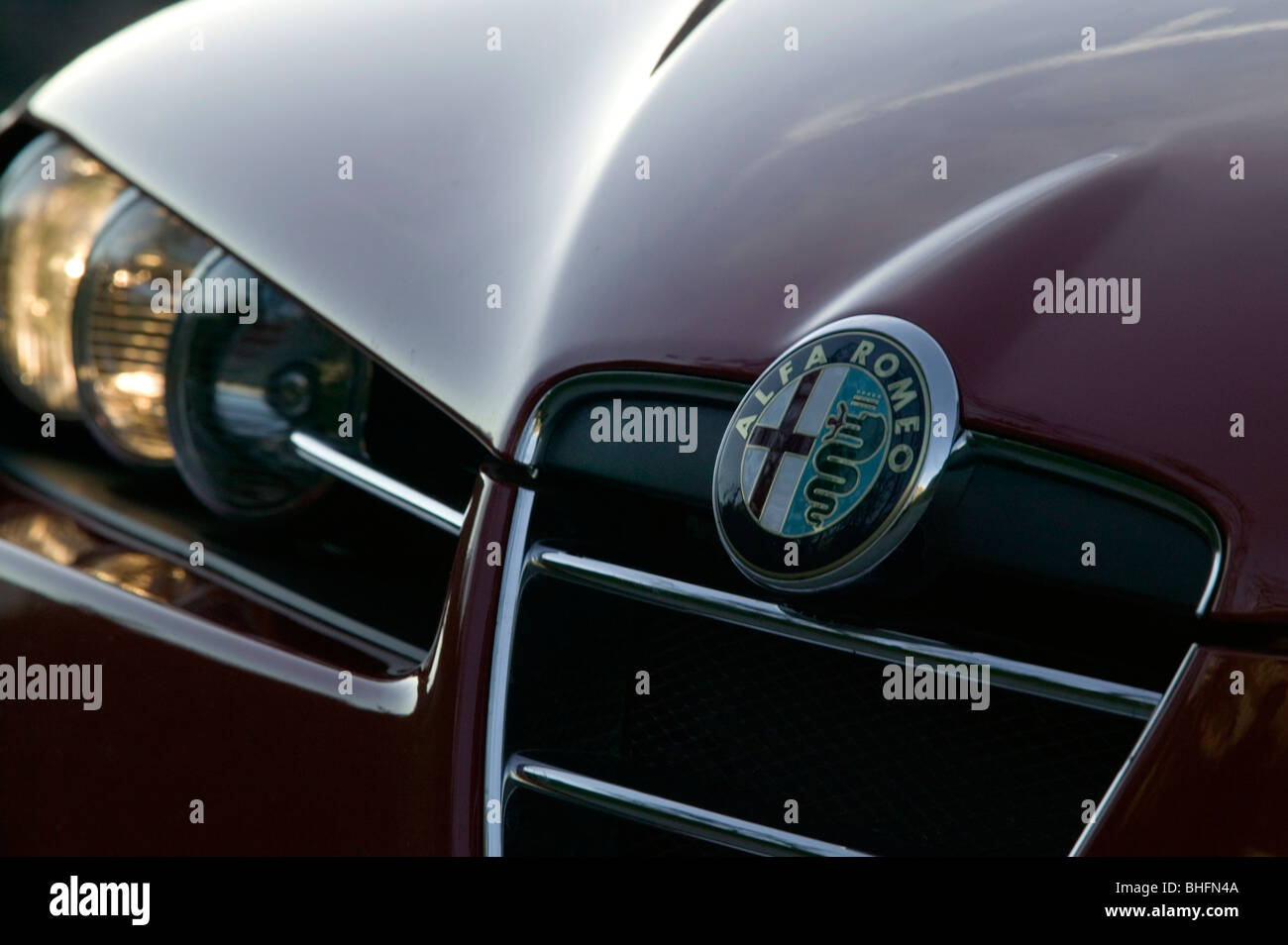 Alfa Romeo badge Foto Stock