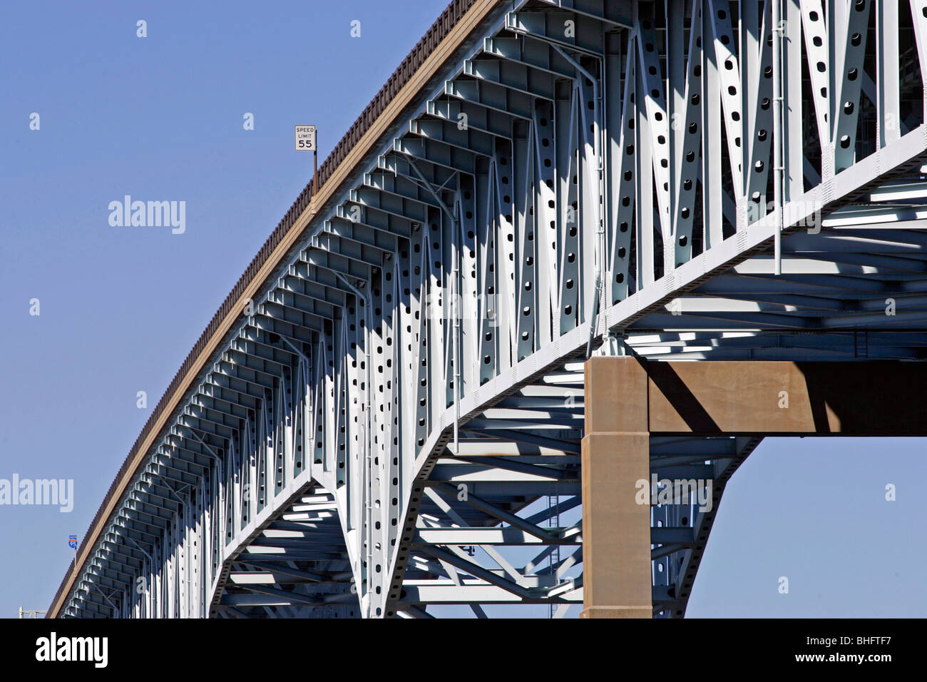 Interstate 95 bridge New london CT Foto Stock