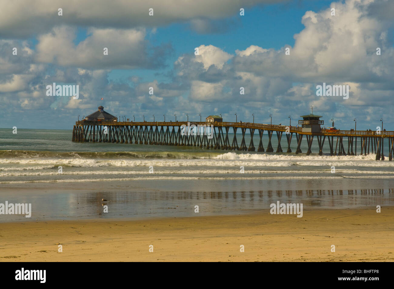 Imperial Beach in California e il molo Foto Stock