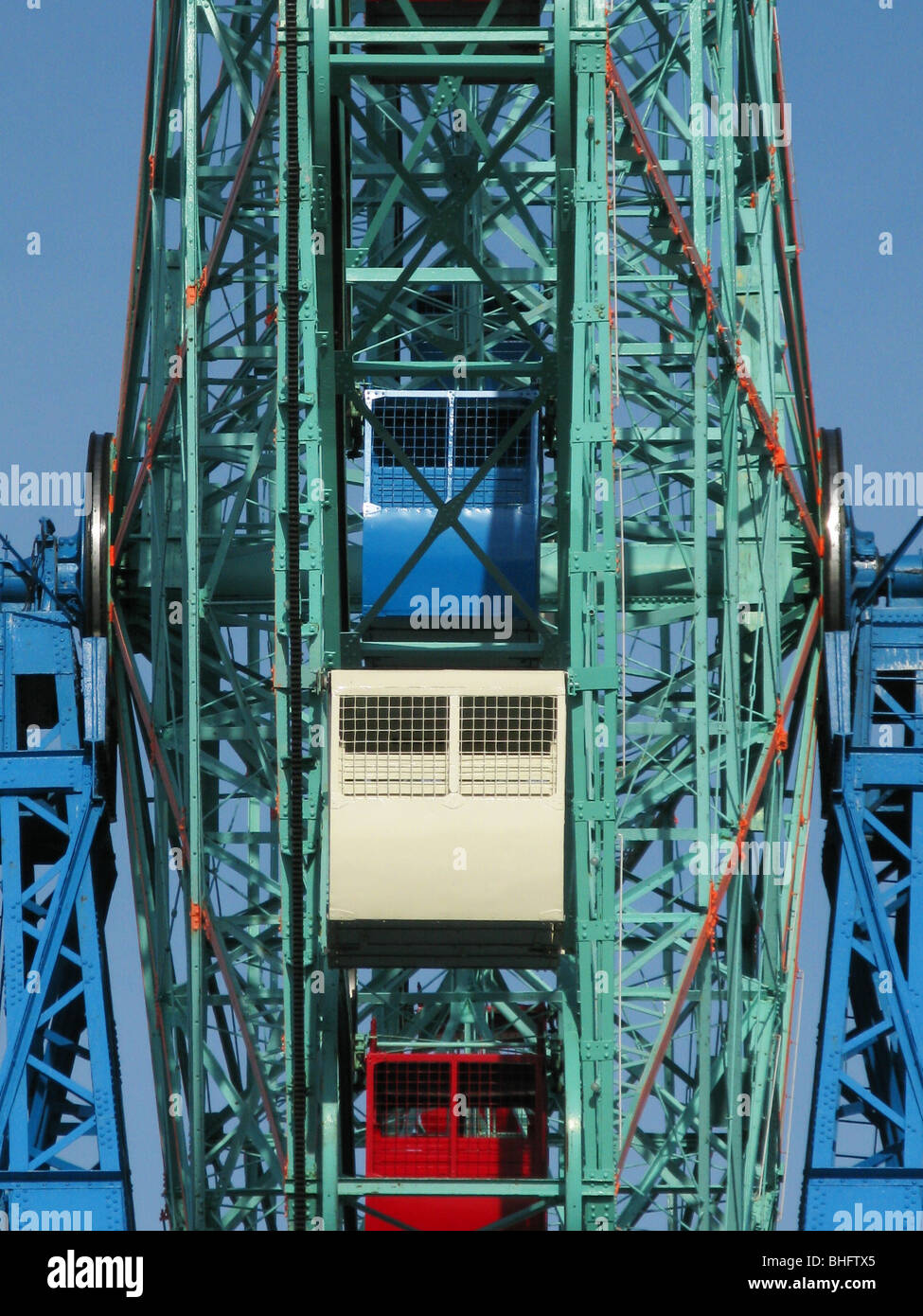 Coney Island Amusement Park rides Foto Stock