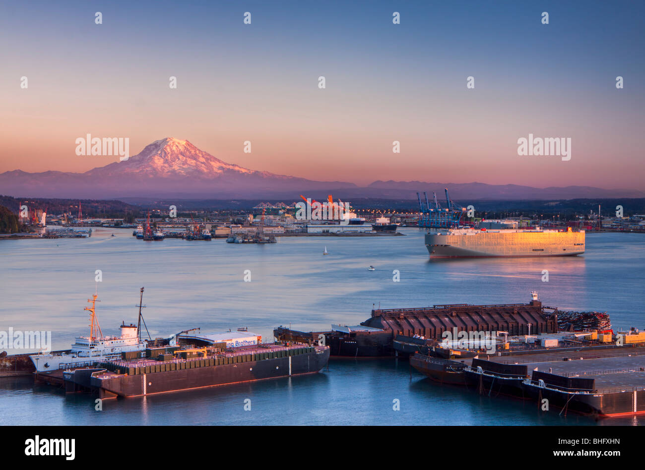 Porto di Tacoma Foto Stock