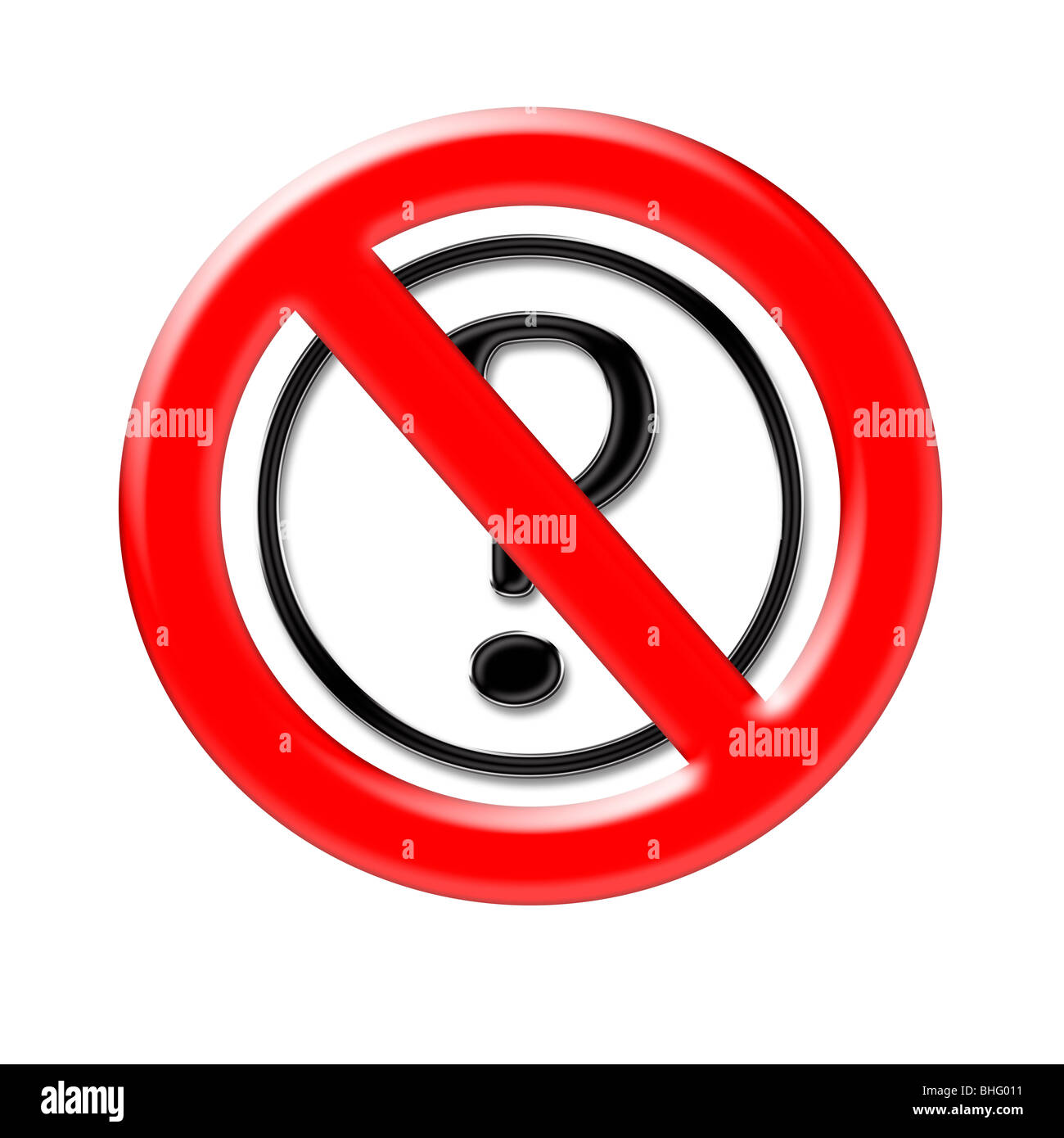 Cartello stradale concetto che illustra il controllo del pensiero e la soppressione della libertà di parola Foto Stock