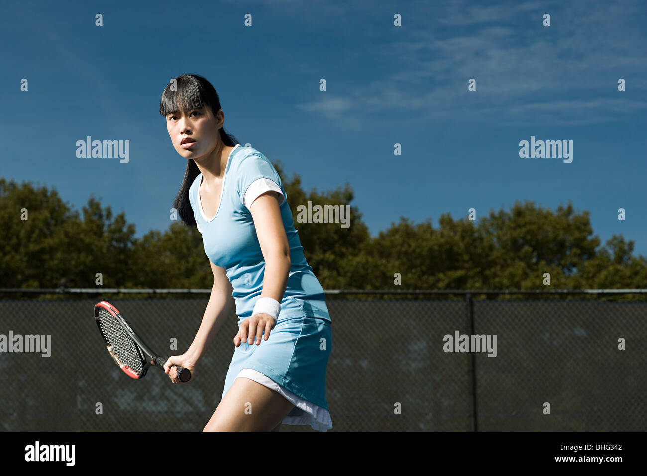 Giocatore di tennis Foto Stock